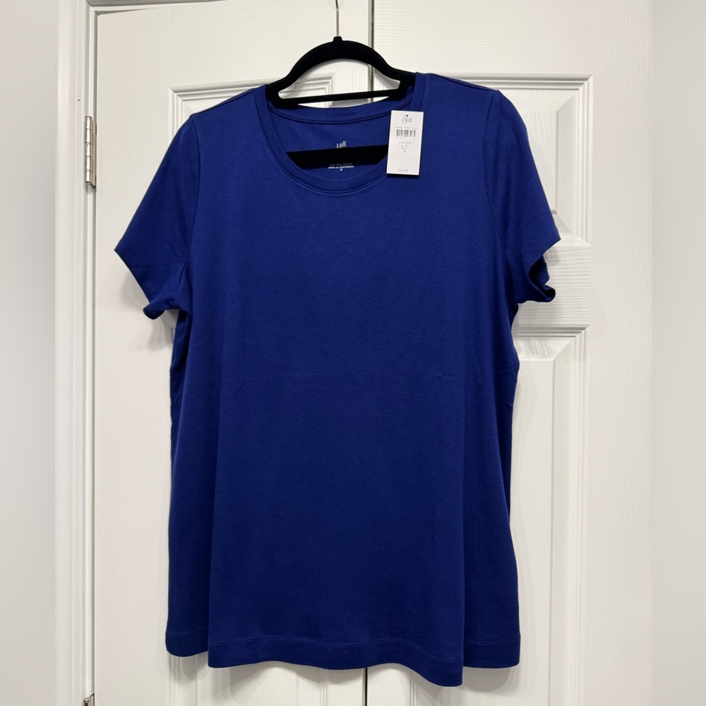 J. Jill Sapphire Blue Short Sleeve Tee